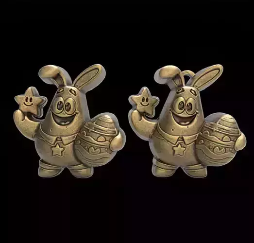 patrick star easter decor  3D print model