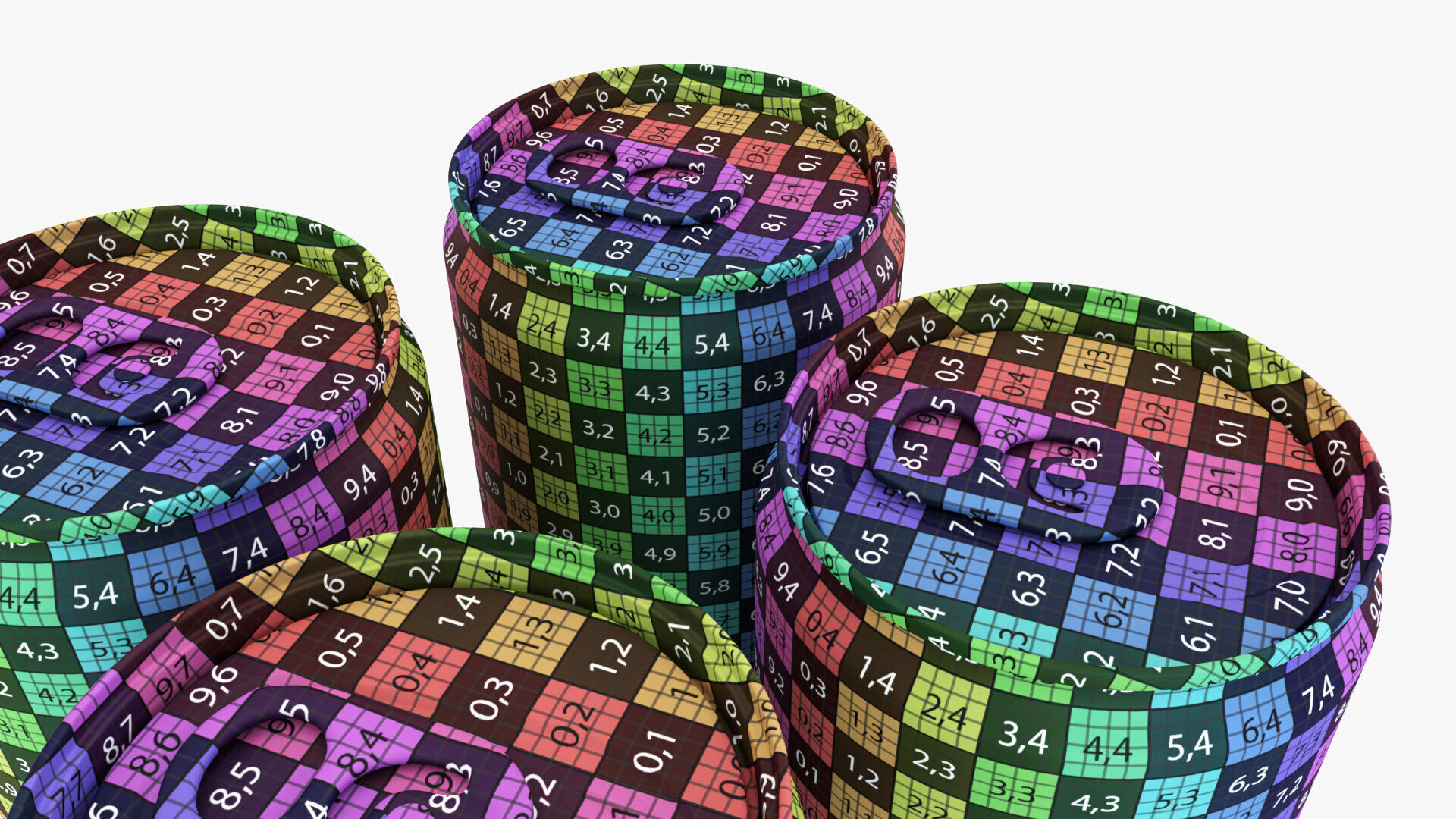 Slim Can 250ml Clip Pak Carrier Handle Quadpak 3D model_9