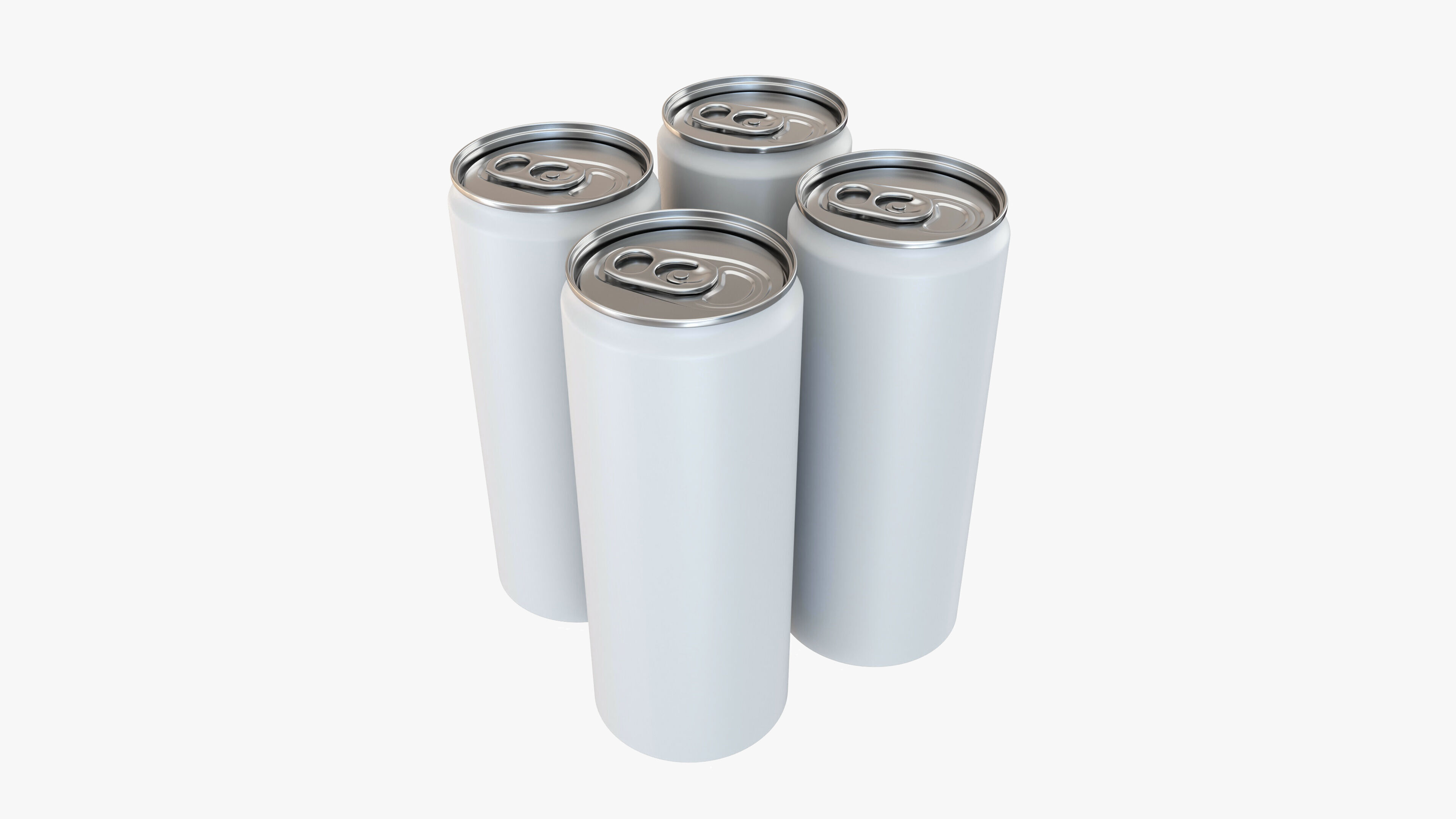 Slim Can 250ml Clip Pak Carrier Handle Quadpak 3D model_1