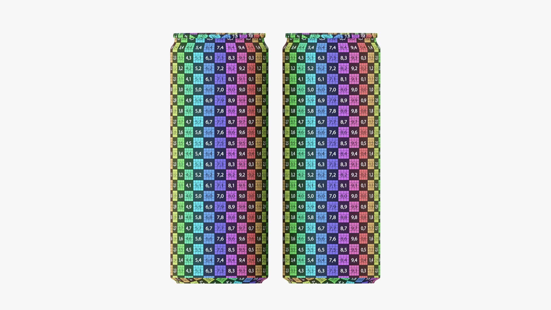 Slim Can 250ml Clip Pak Carrier Handle Quadpak 3D model_10