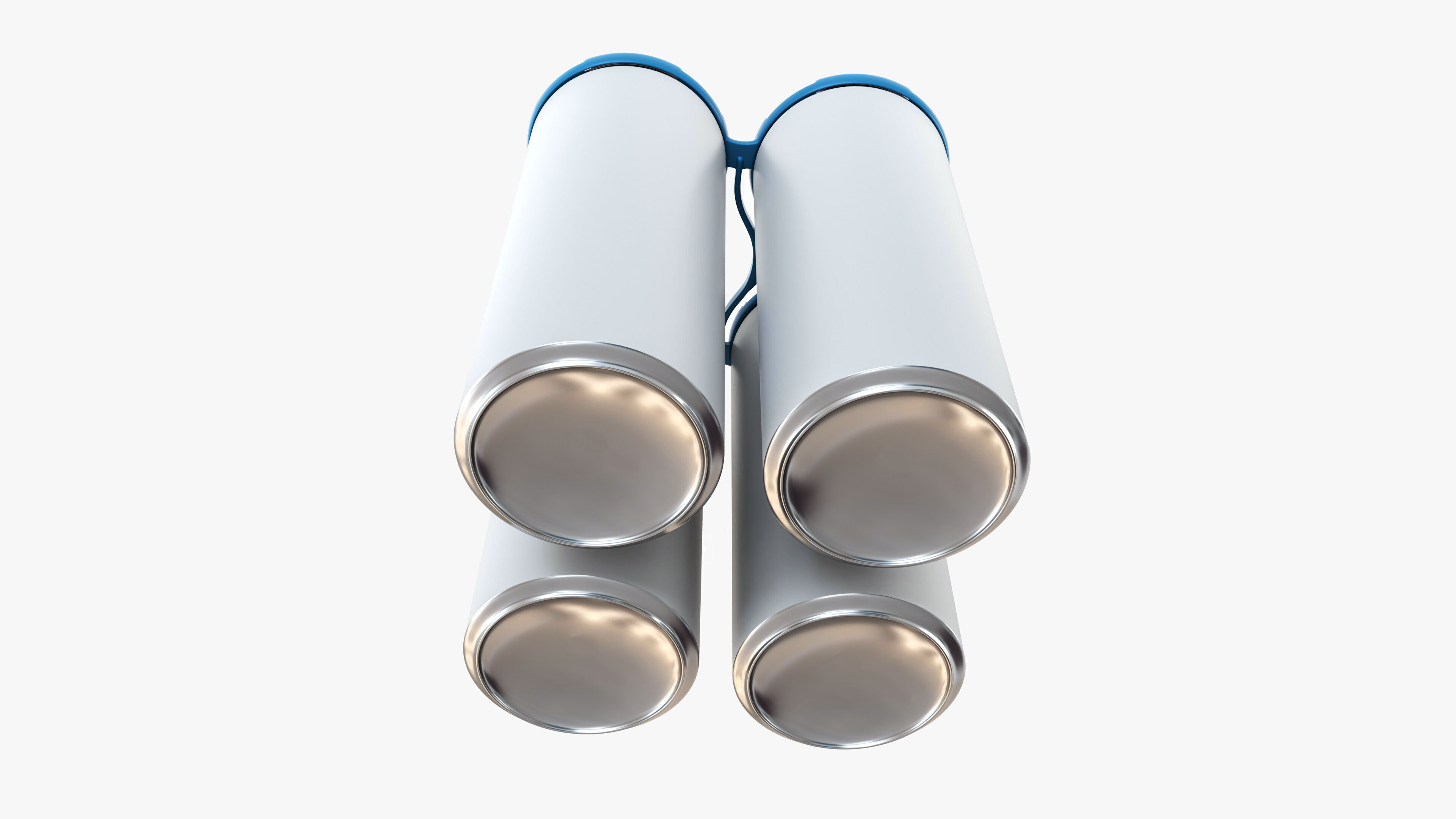 Slim Can 250ml Clip Pak Carrier Handle Quadpak 3D model_2