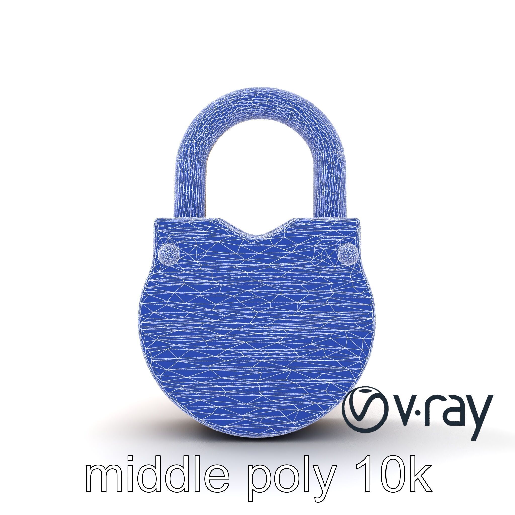 Rustic Metal Lock with Aged Texture model pack Low-poly 3D model_26