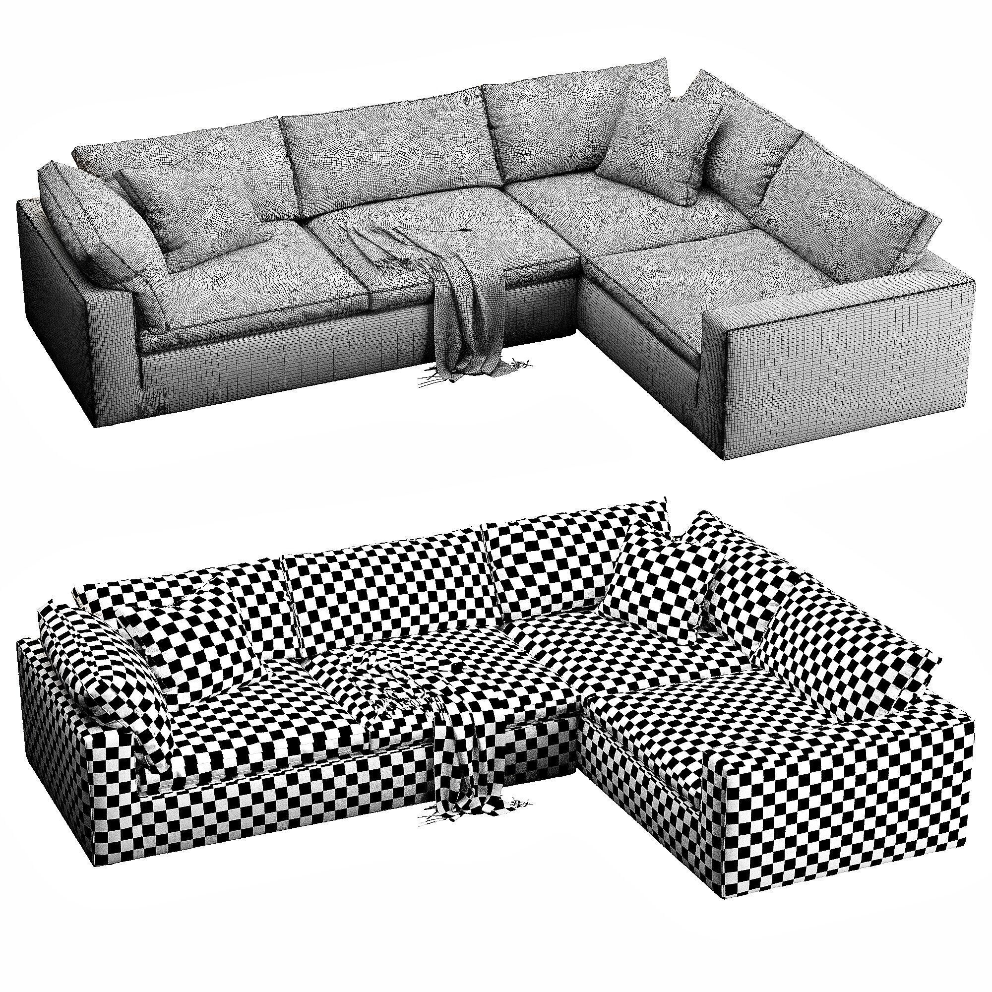 Restoration Hardware Cloud 3D model_5