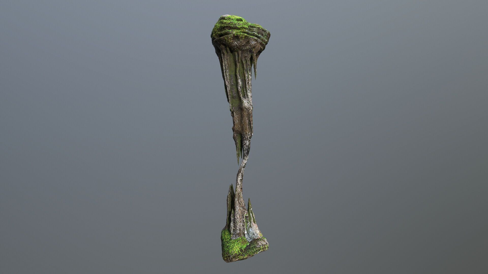 cave rocks Low-poly 3D model_8