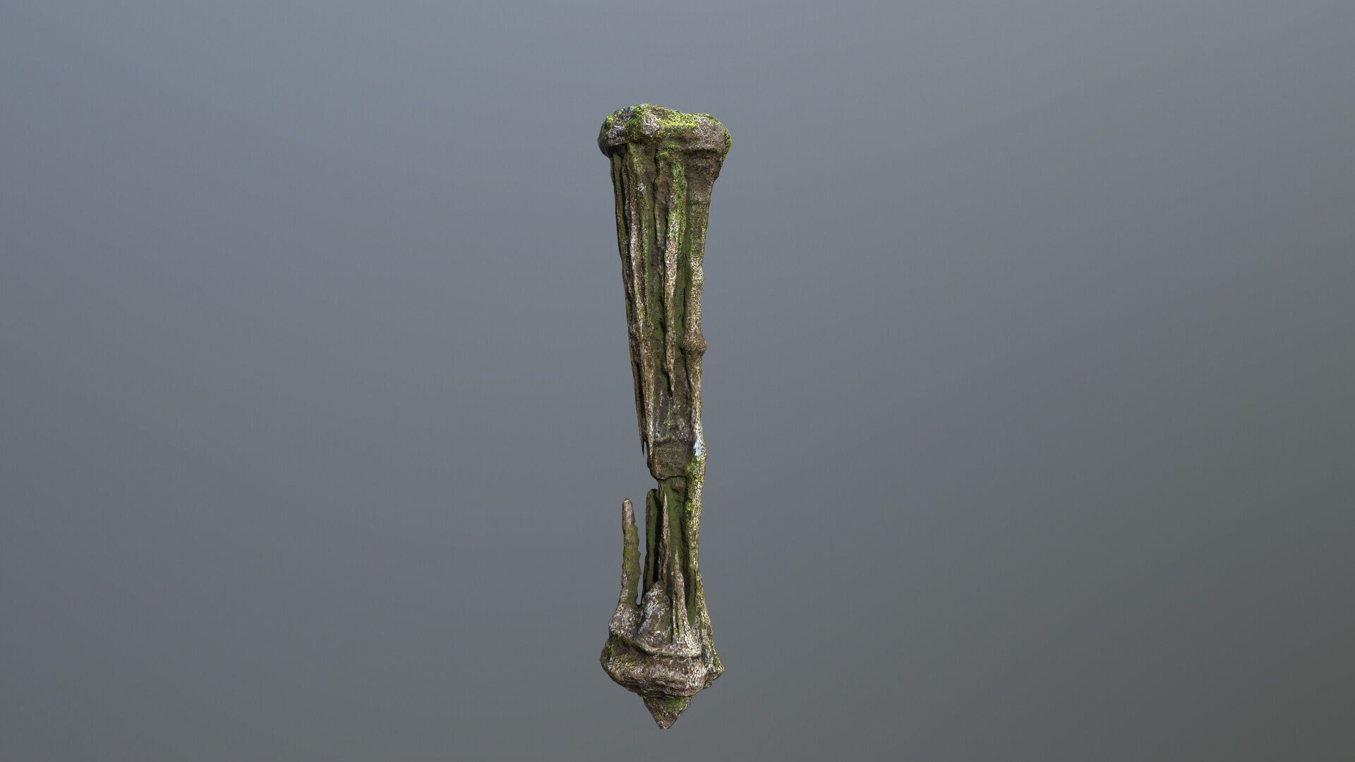 cave rocks Low-poly 3D model_9