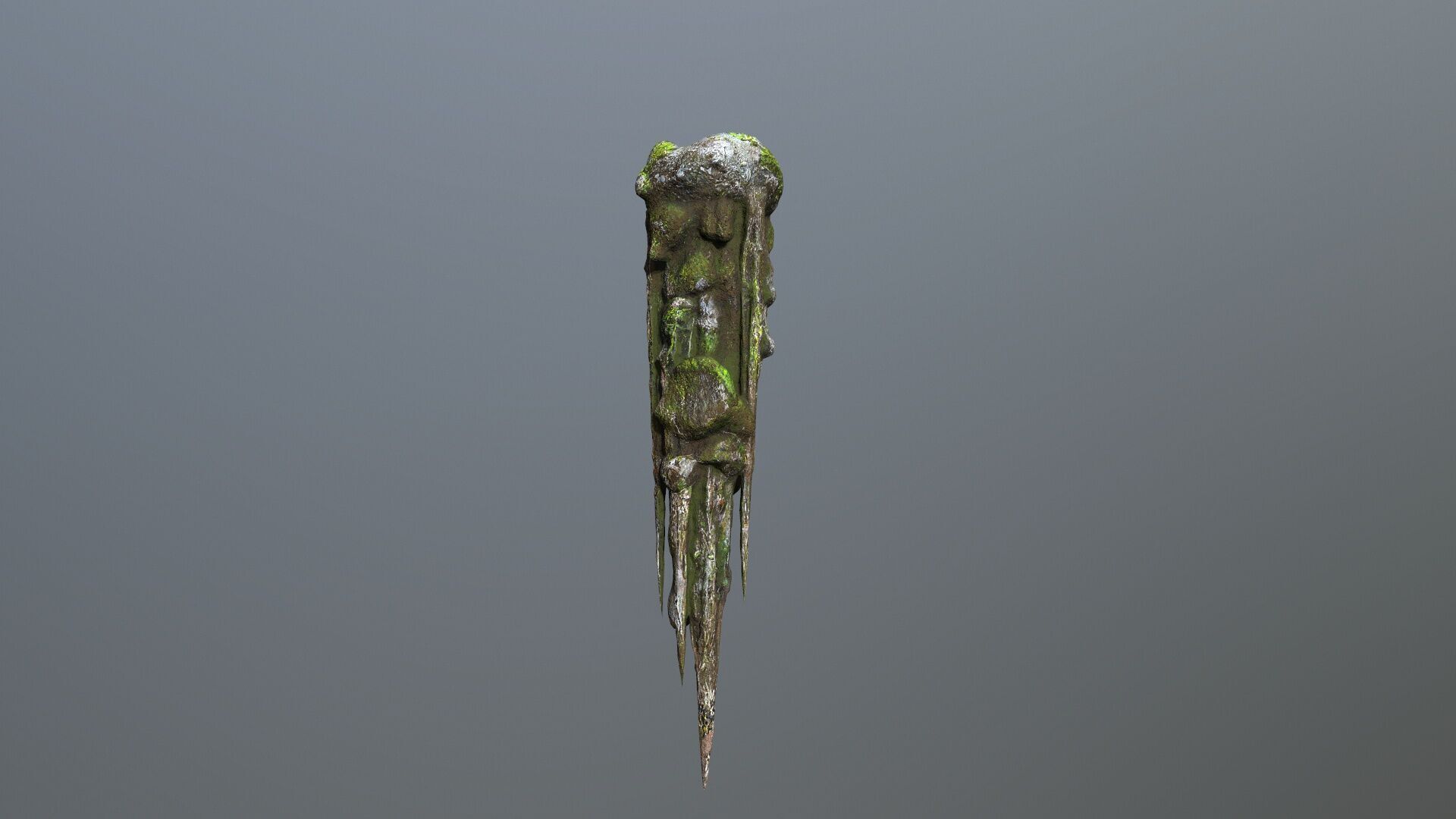 cave rocks Low-poly 3D model_7