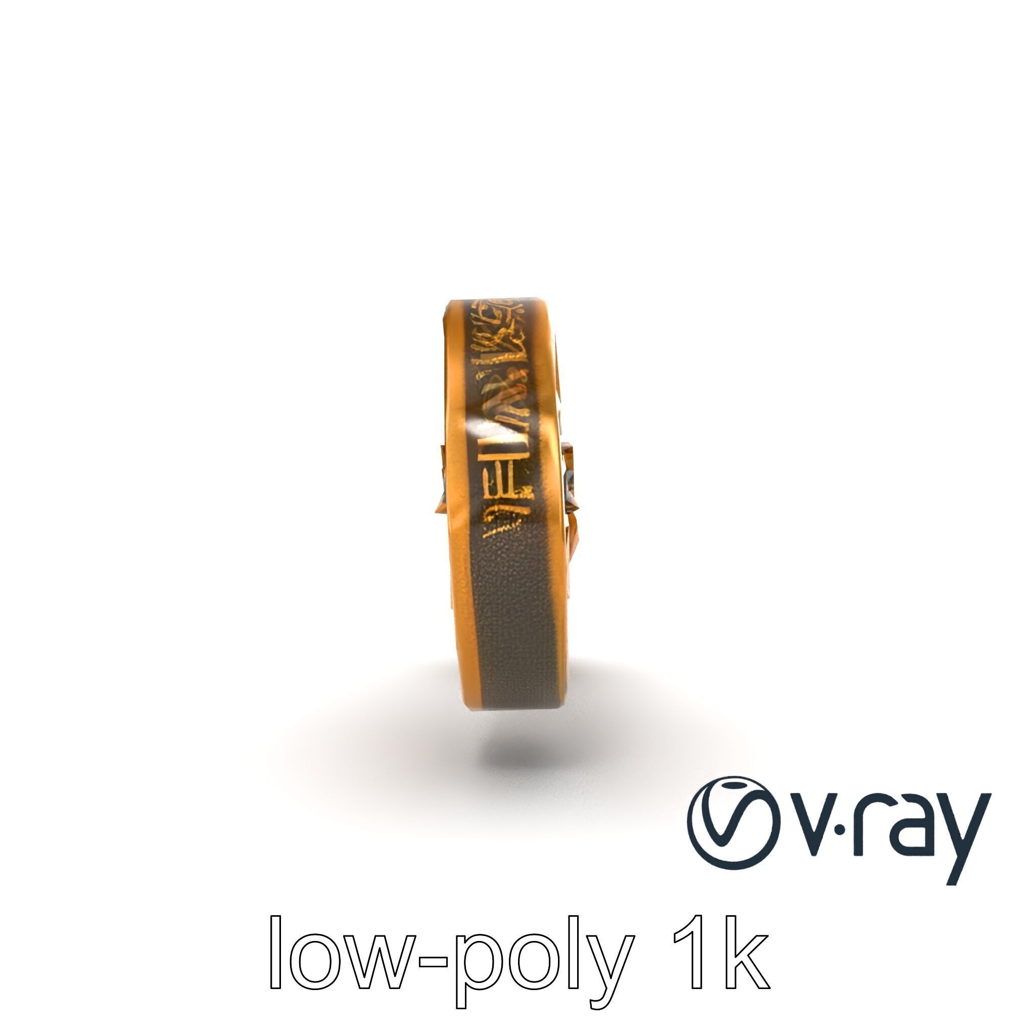 Antique Ornate Key model pack Low-poly 3D model_20