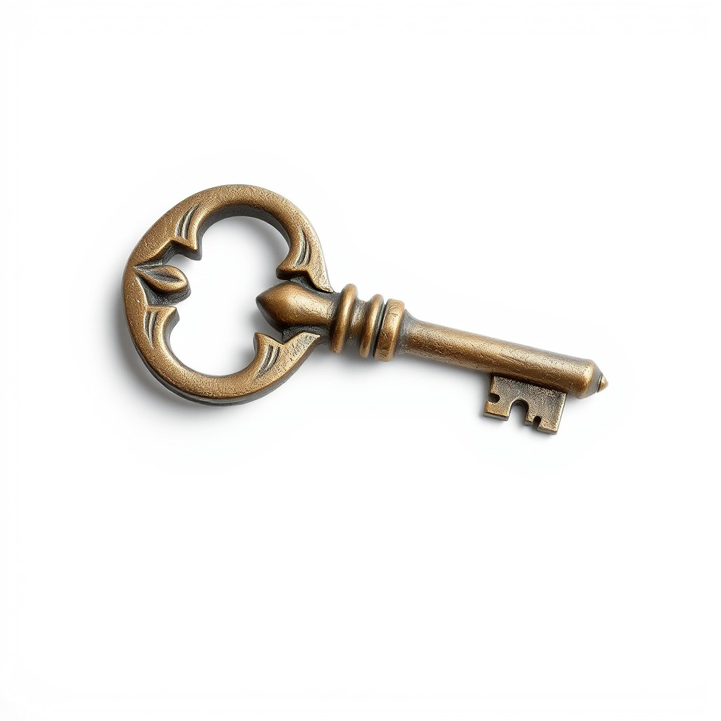 Antique Ornate Key model pack Low-poly 3D model_4