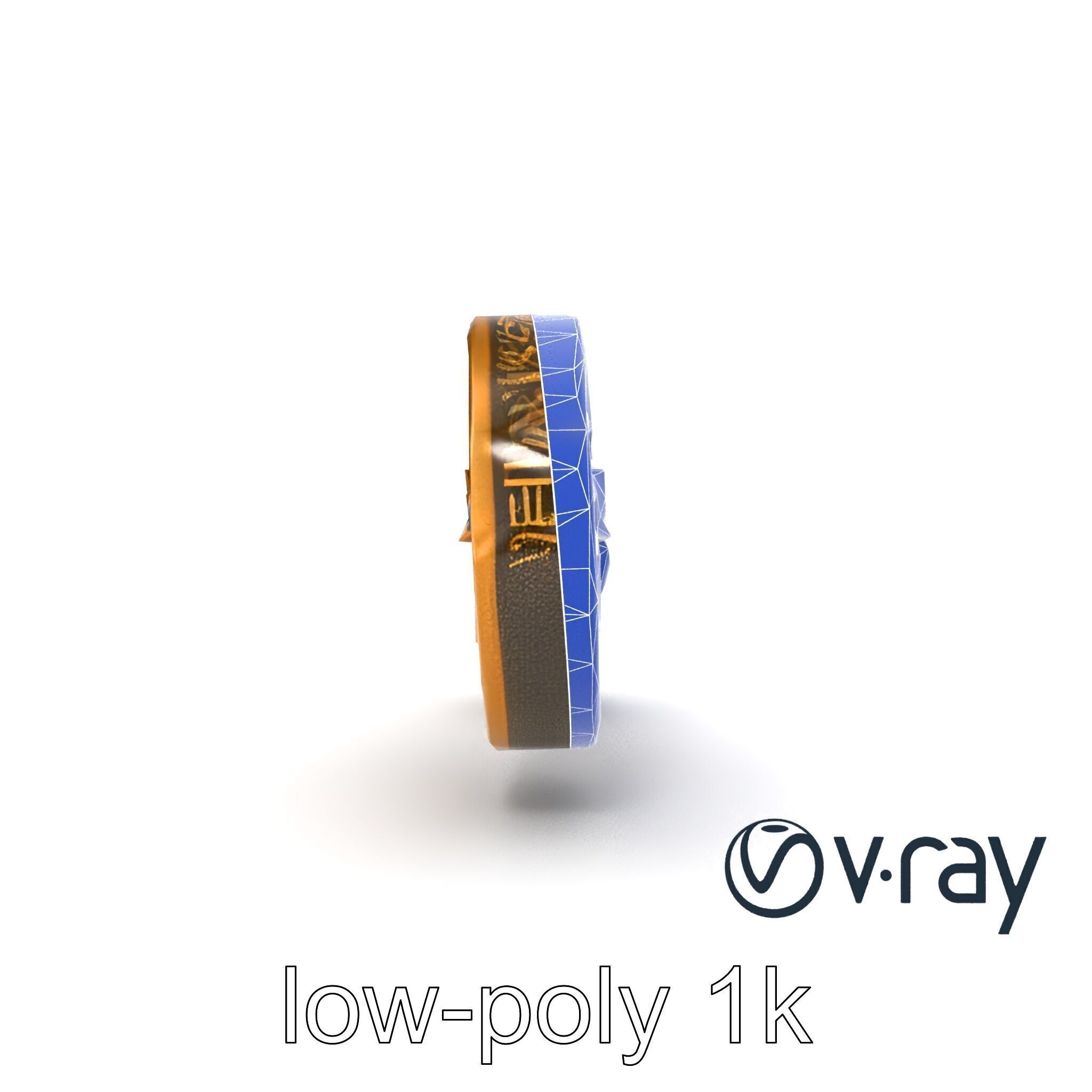 Antique Ornate Key model pack Low-poly 3D model_30