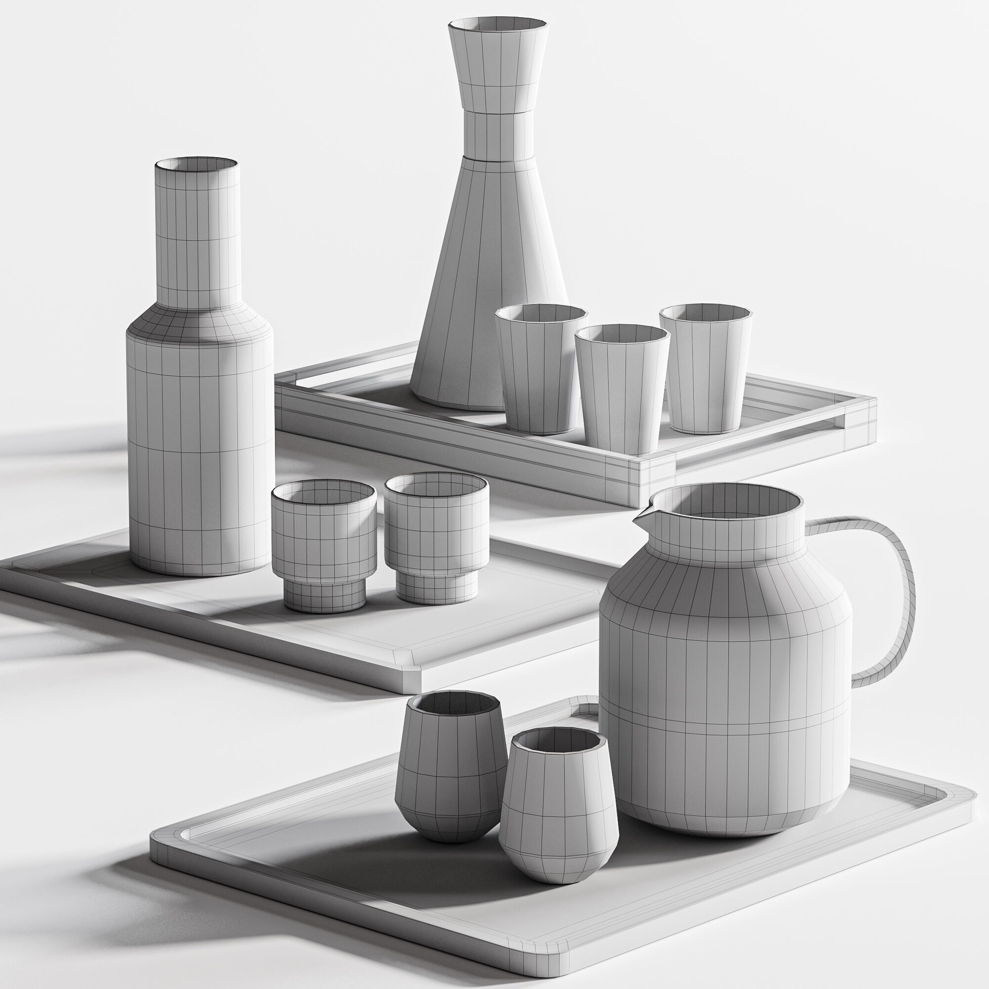 Tableware set22 3D model_4