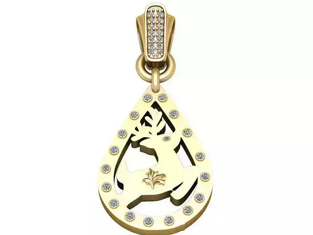 Claudia pendant 3d printable model