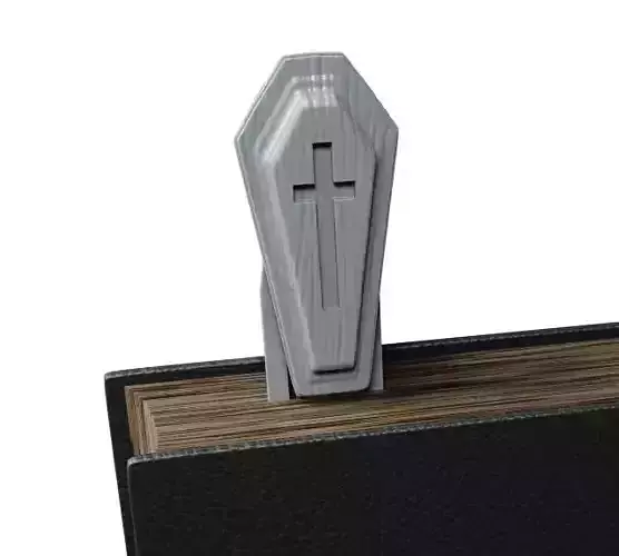 Coffin Bookmark 3D print model