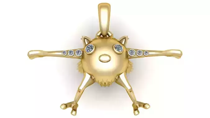 CHARACTER STLE PENDANT 3D PRINTBALE MODEL 