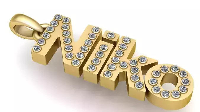 NIKO PENDANT 3D PRINTABLE MODEL 