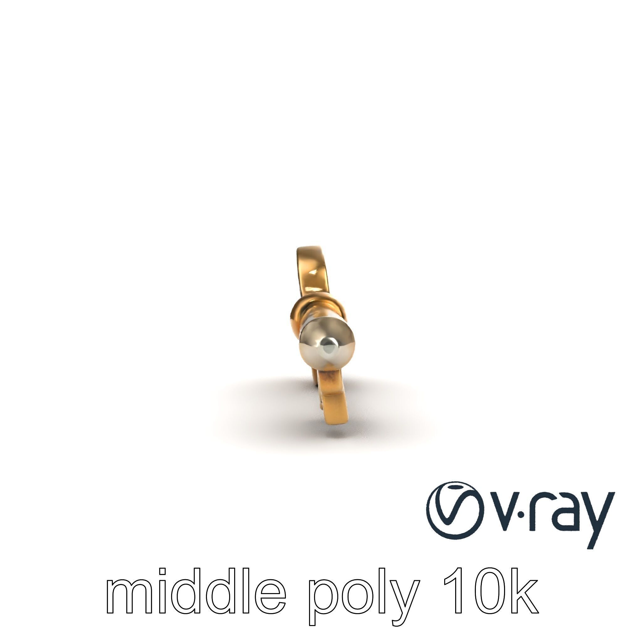 Detailed Ornate Vintage Key model pack Low-poly 3D model_25