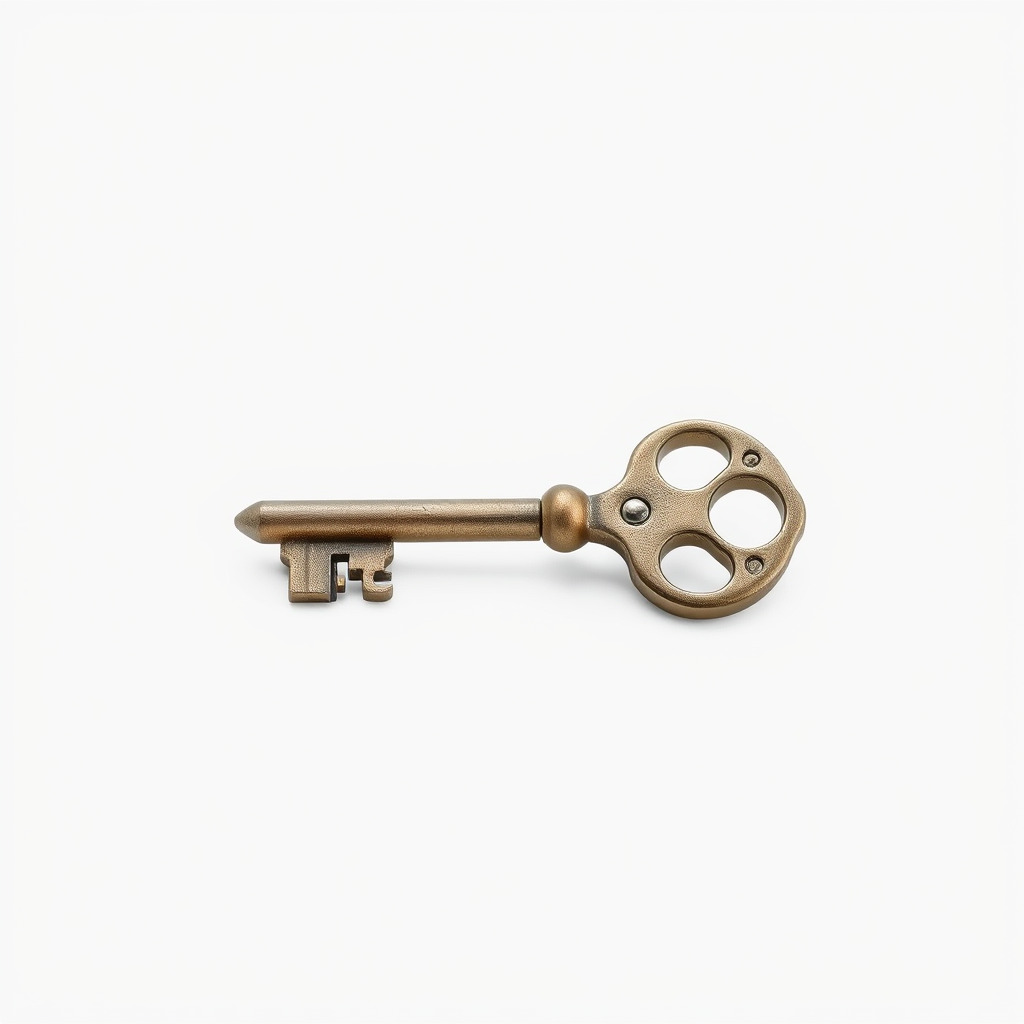 Detailed Ornate Vintage Key model pack Low-poly 3D model_4