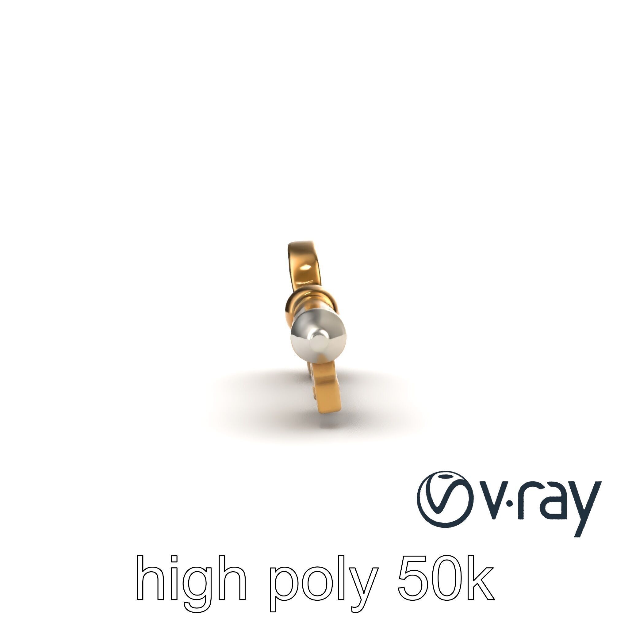 Detailed Ornate Vintage Key model pack Low-poly 3D model_30