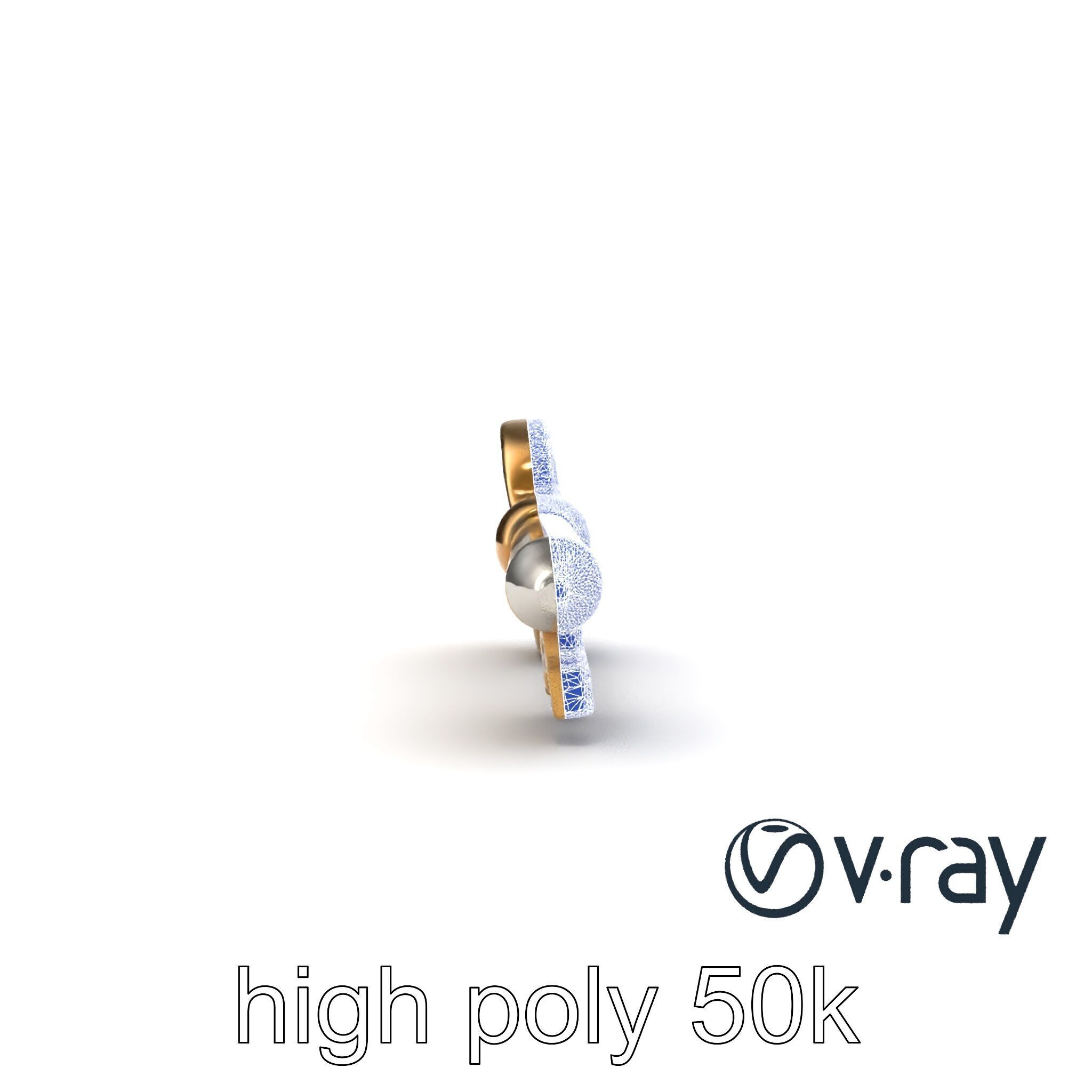 Detailed Ornate Vintage Key model pack Low-poly 3D model_18