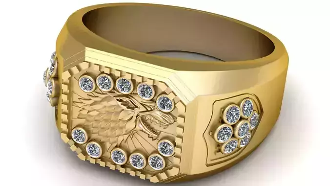 TURKEY DESIGN RING 3D PRINTABLE MODEL 