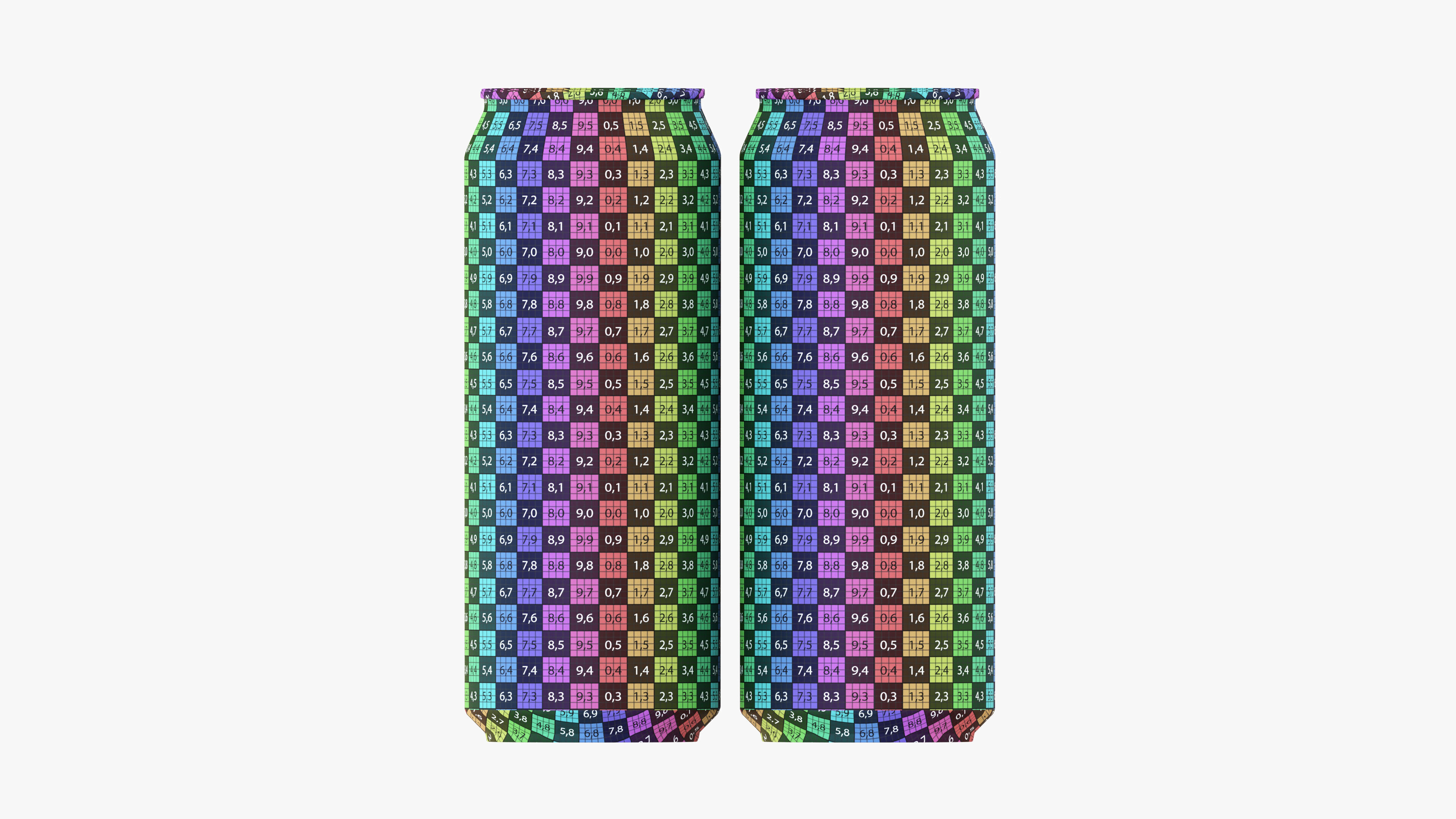 Standard Can 500ml Clip Pak Carrier Handle Quadpak 3D model_12