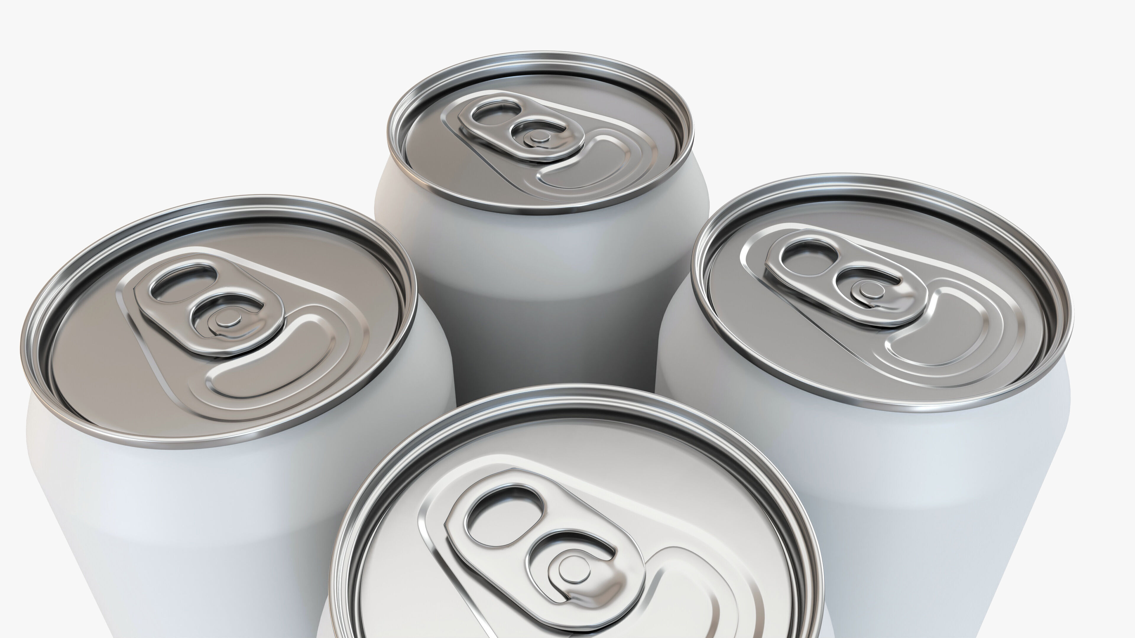 Standard Can 500ml Clip Pak Carrier Handle Quadpak 3D model_2