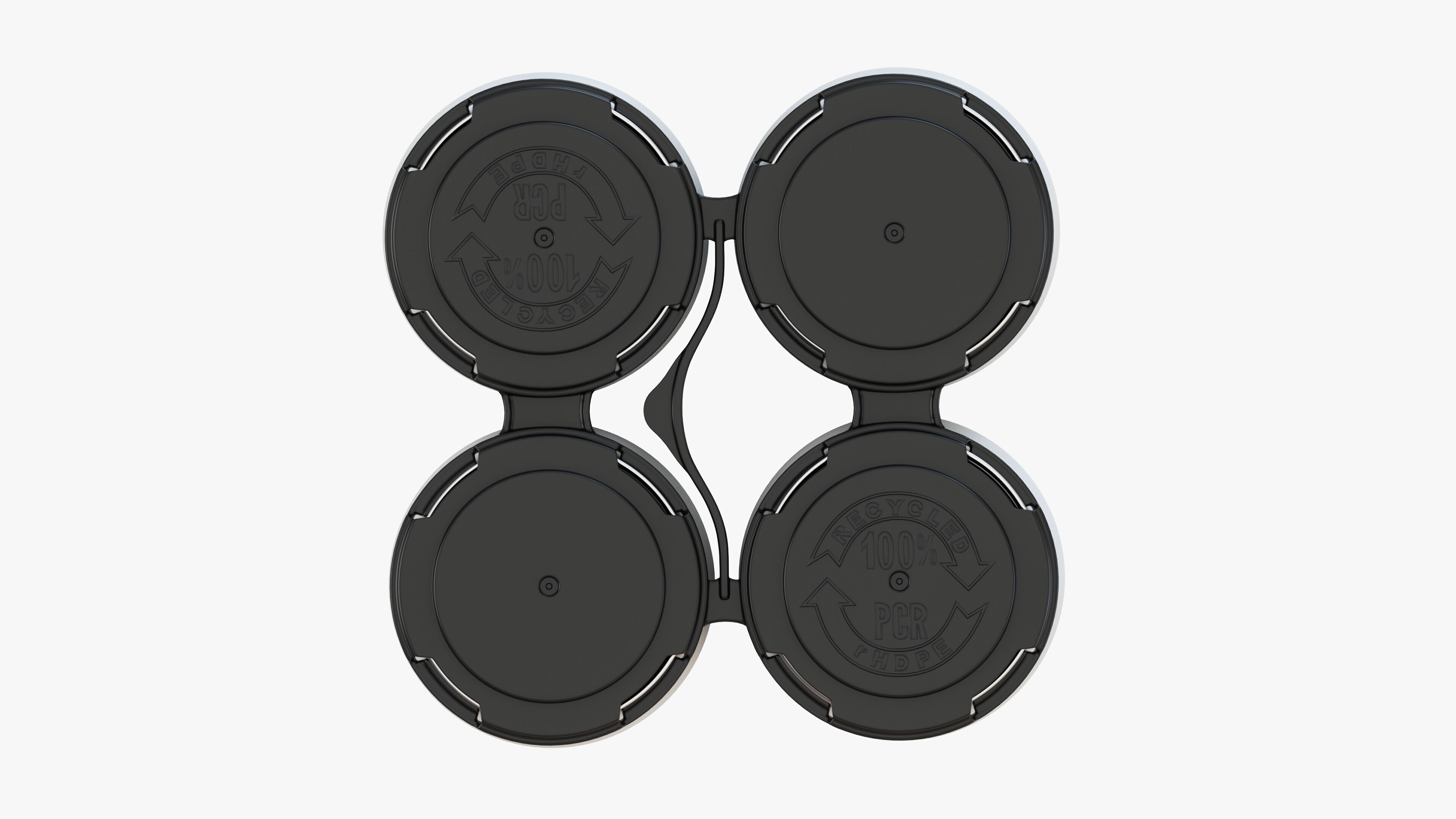 Standard Can 500ml Clip Pak Carrier Handle Quadpak 3D model_6