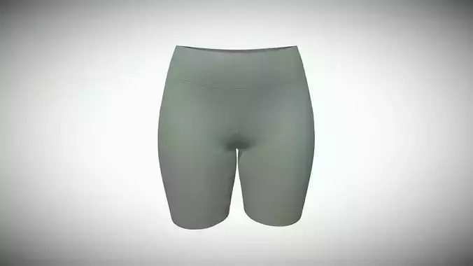 Ladies Yoga Shorts In Low Poly