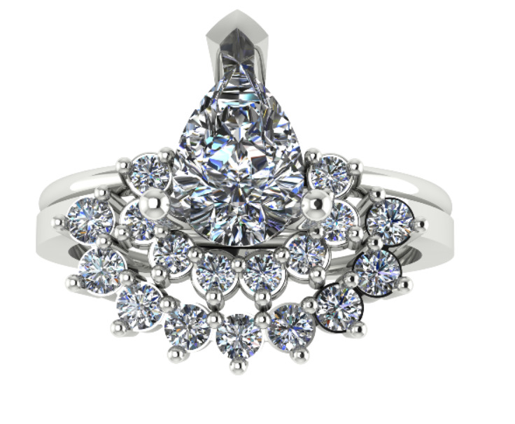 3dm and 3 Stl files 3dm twins ring 3D print model_3