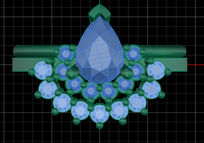 3dm and 3 Stl files 3dm twins ring 3D print model_9