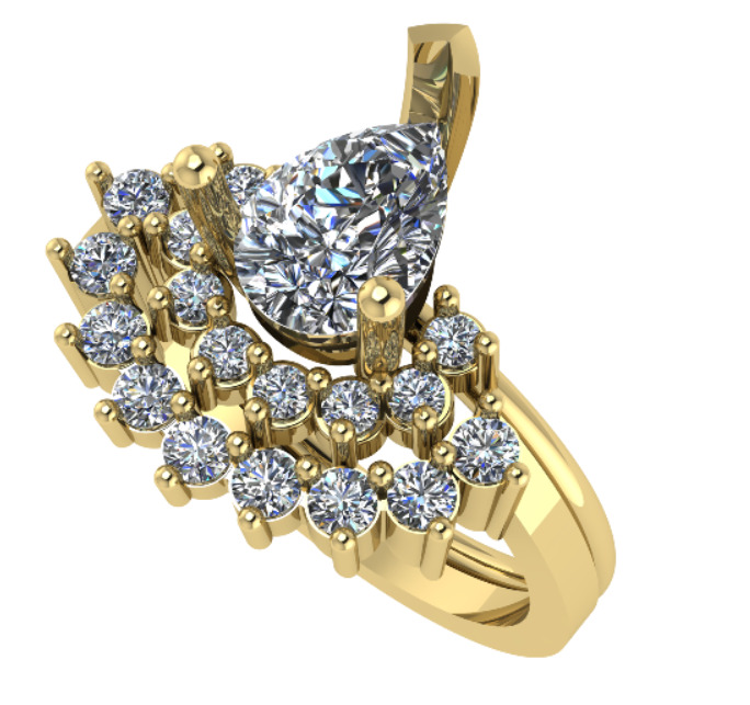 3dm and 3 Stl files 3dm twins ring 3D print model_1