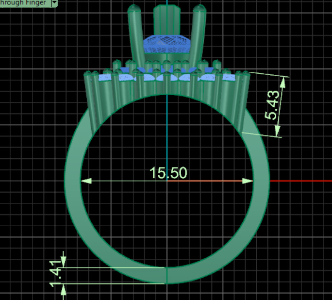 3dm and 3 Stl files 3dm twins ring 3D print model_10