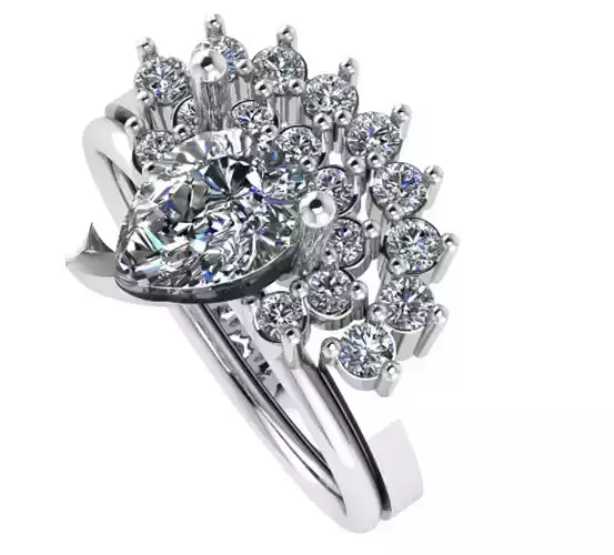 3dm and 3 Stl files 3dm twins ring