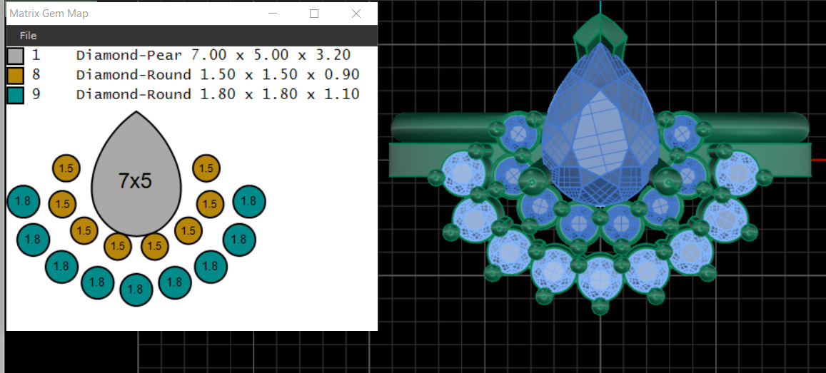 3dm and 3 Stl files 3dm twins ring 3D print model_5