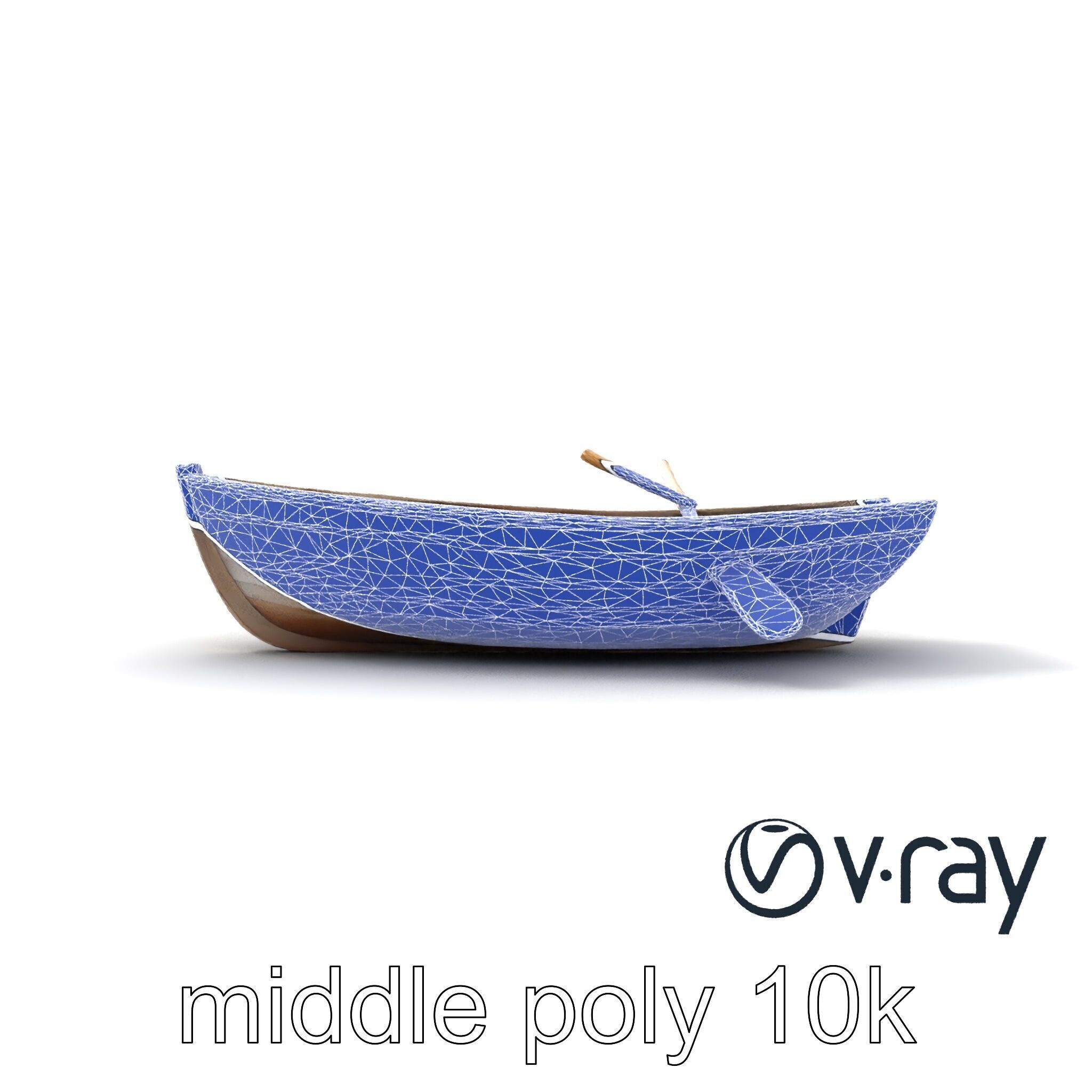Weathered Wooden Rowboat model pack Low-poly 3D model_17