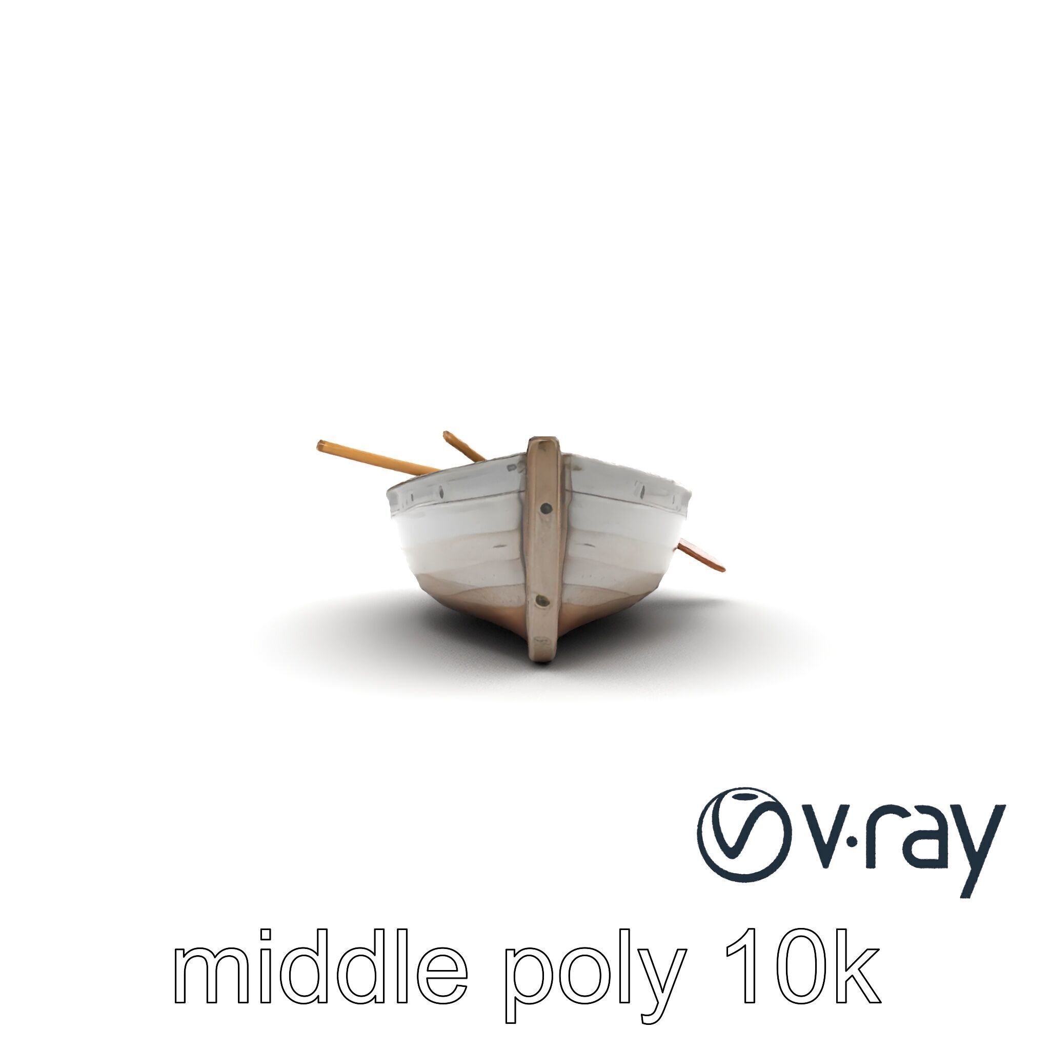 Weathered Wooden Rowboat model pack Low-poly 3D model_27