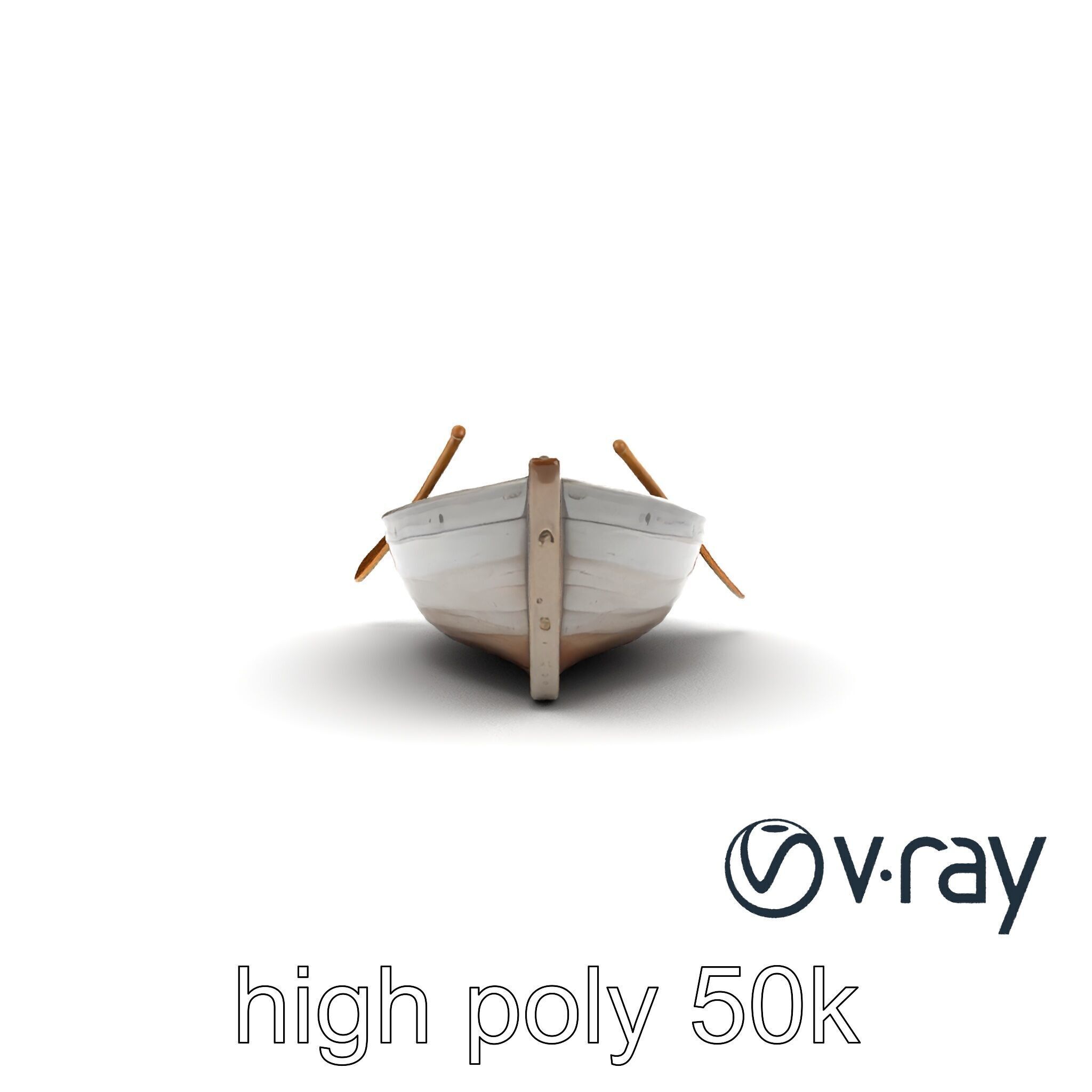 Weathered Wooden Rowboat model pack Low-poly 3D model_28