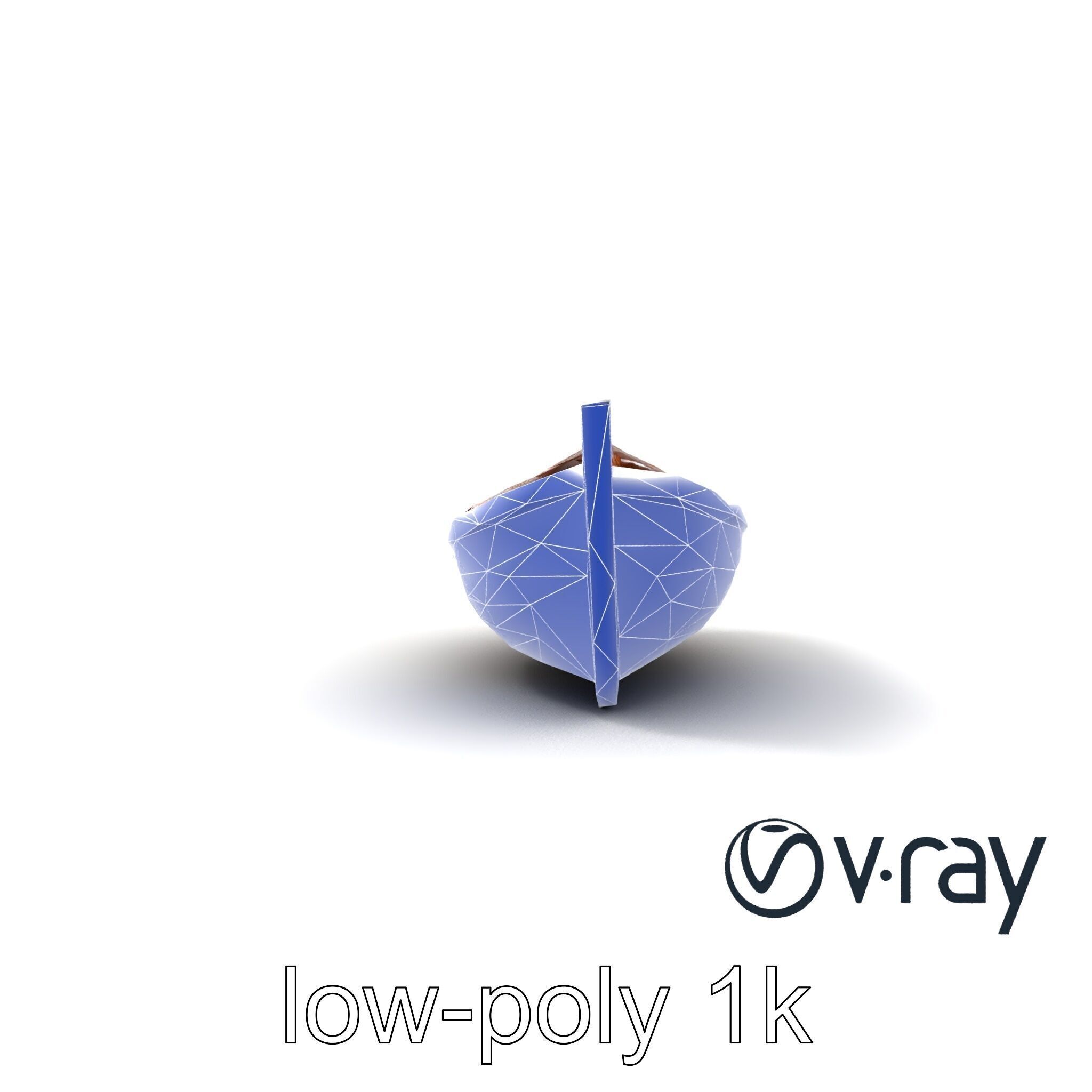 Rustic Rowboat with Oars model pack Low-poly 3D model_21