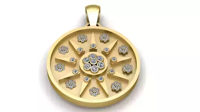 OLD FASHION PENDANT 3D PRINTABLE MODEL 