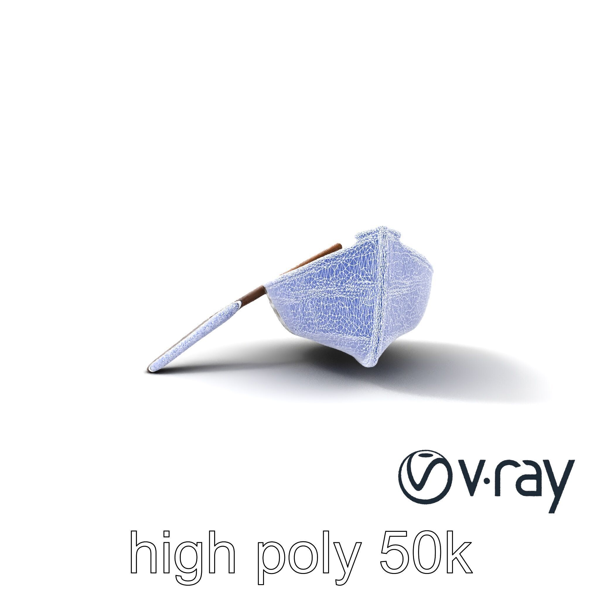 Weathered Rowboat and Oars Historical model pack Low-poly 3D model_25