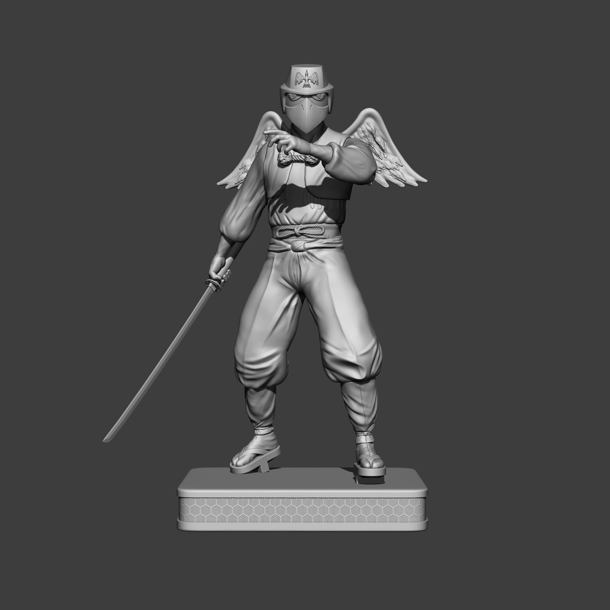 Karasu Tengu 3D print model_1