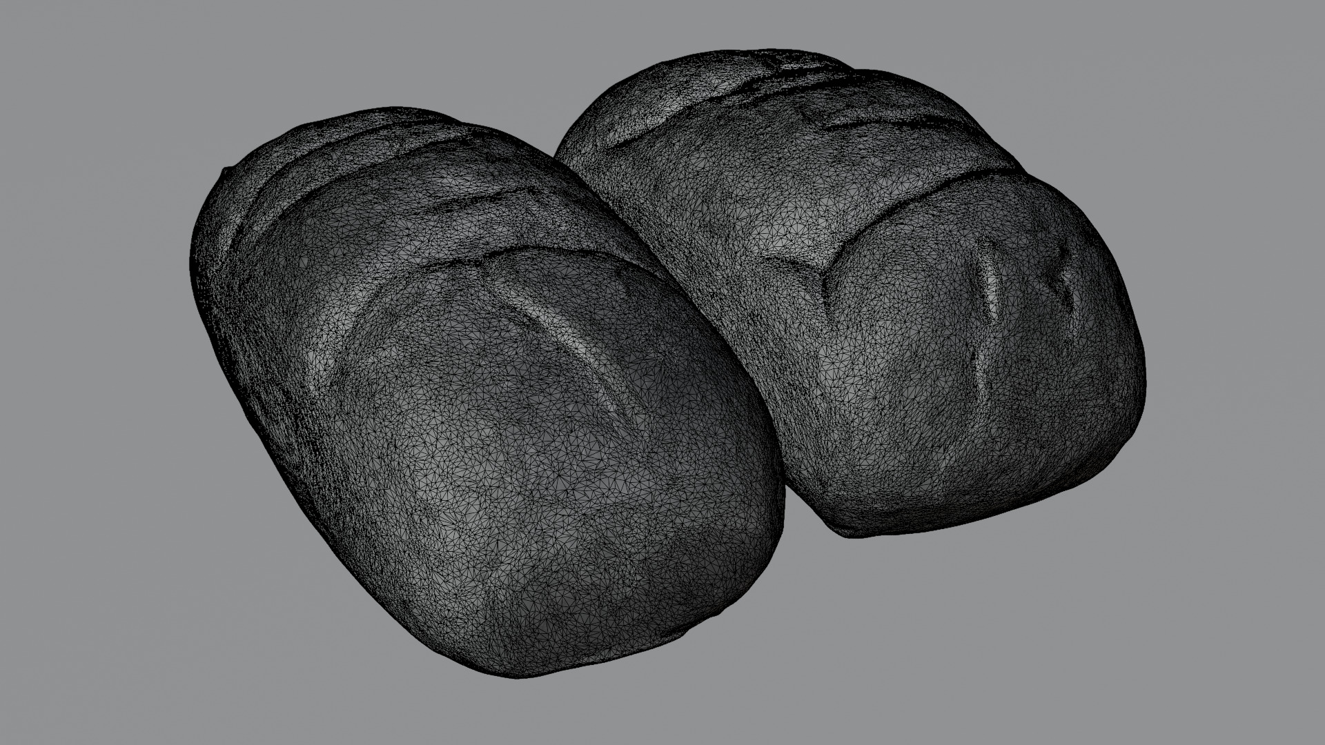 Baked Bread 3D model_43