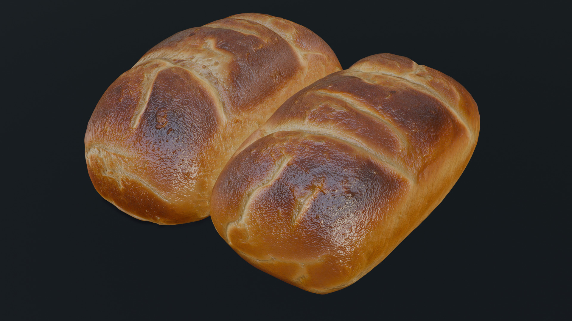 Baked Bread 3D model_11
