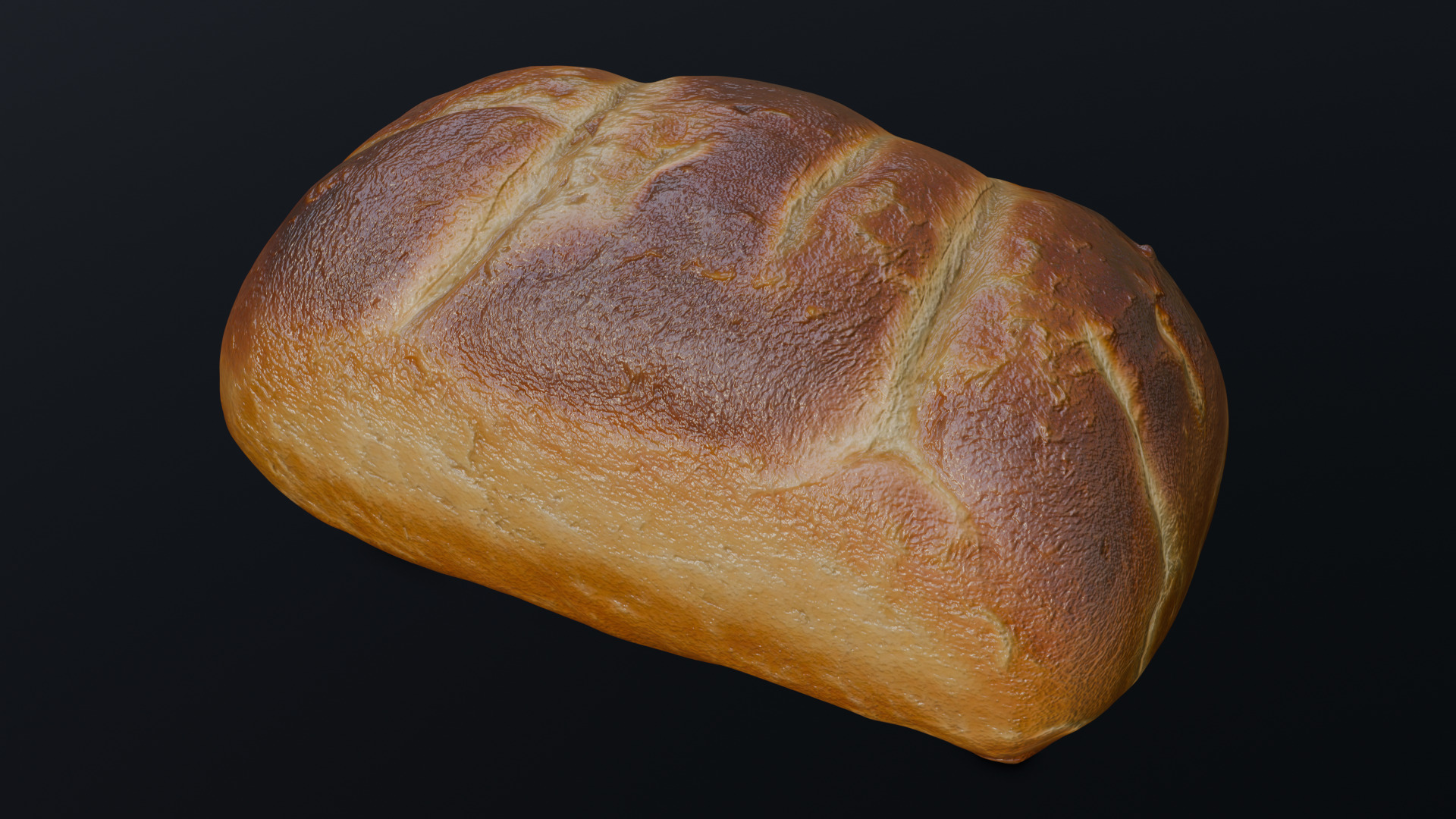 Baked Bread 3D model_2