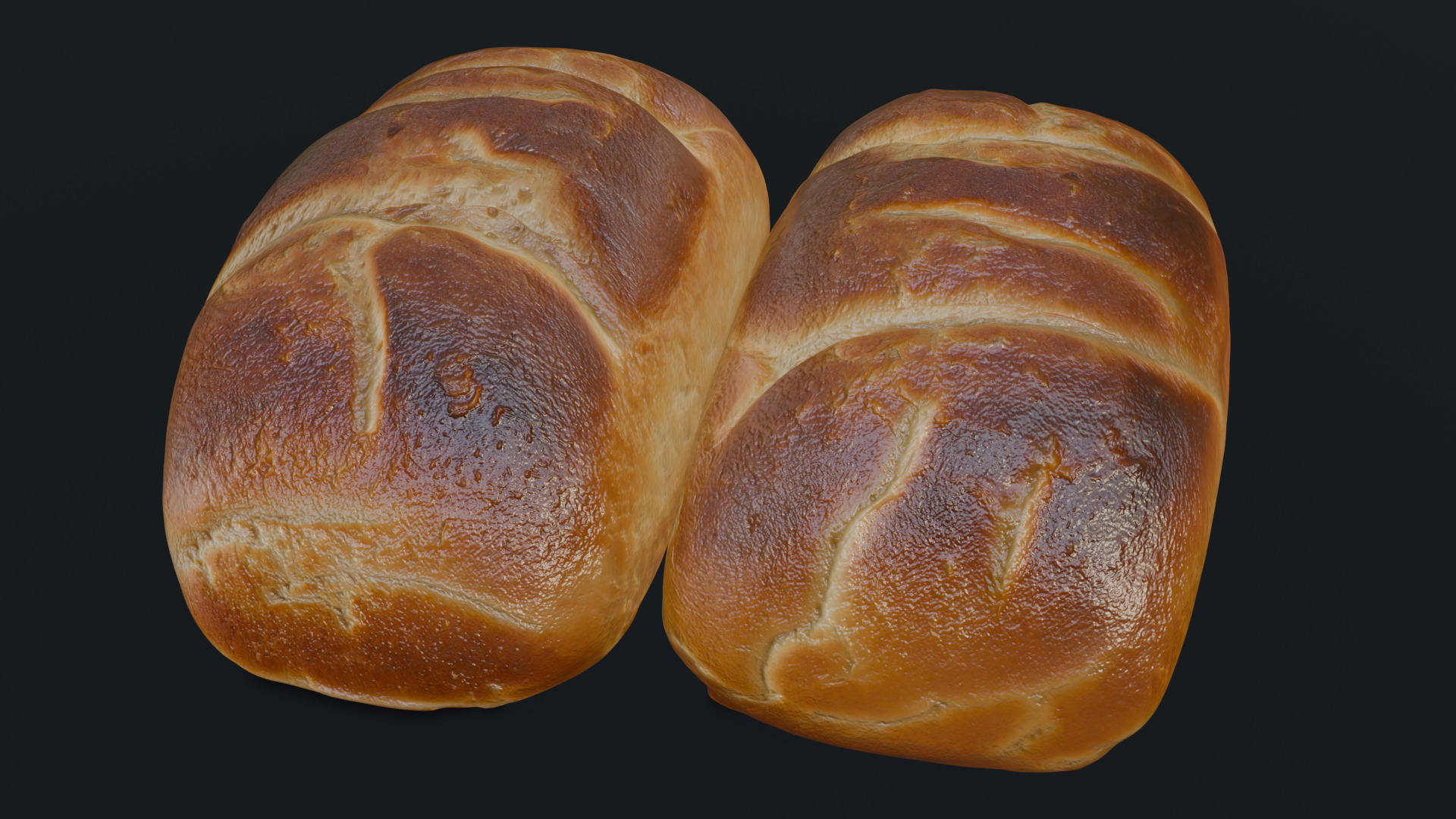 Baked Bread 3D model_28