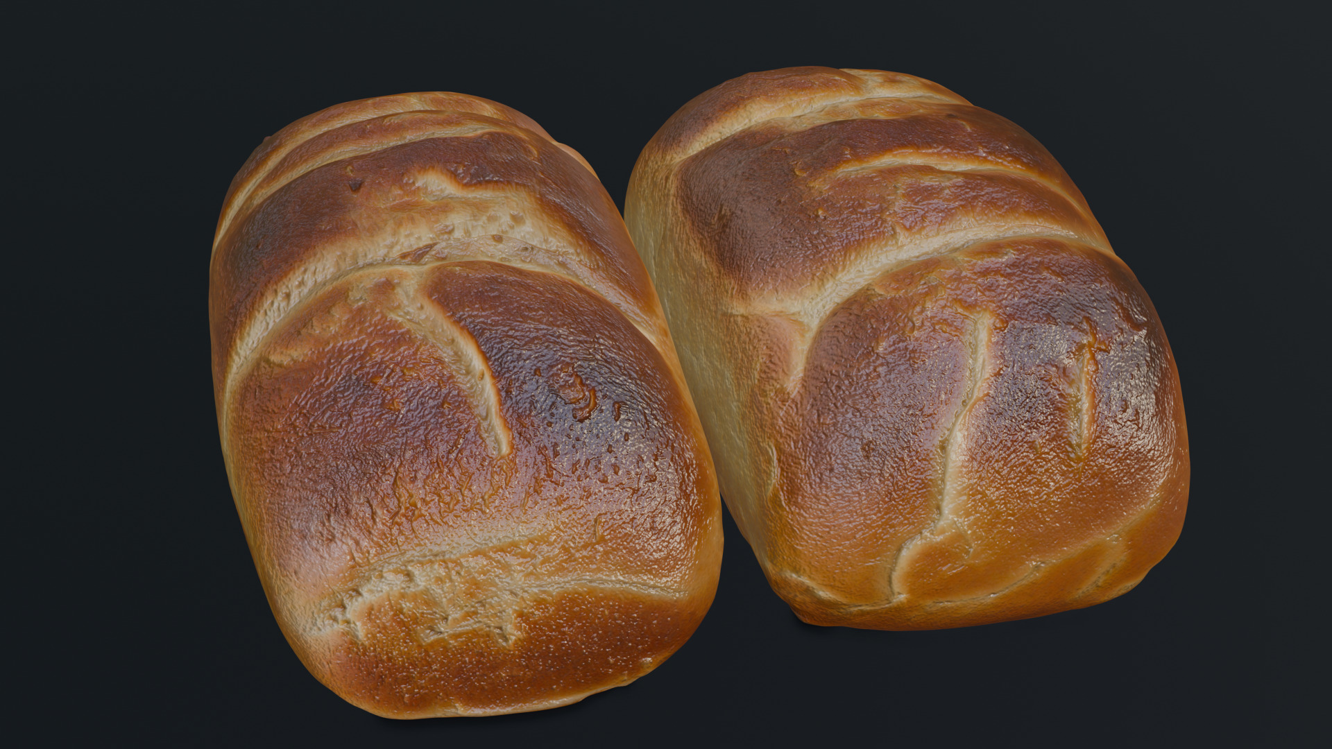 Baked Bread 3D model_22