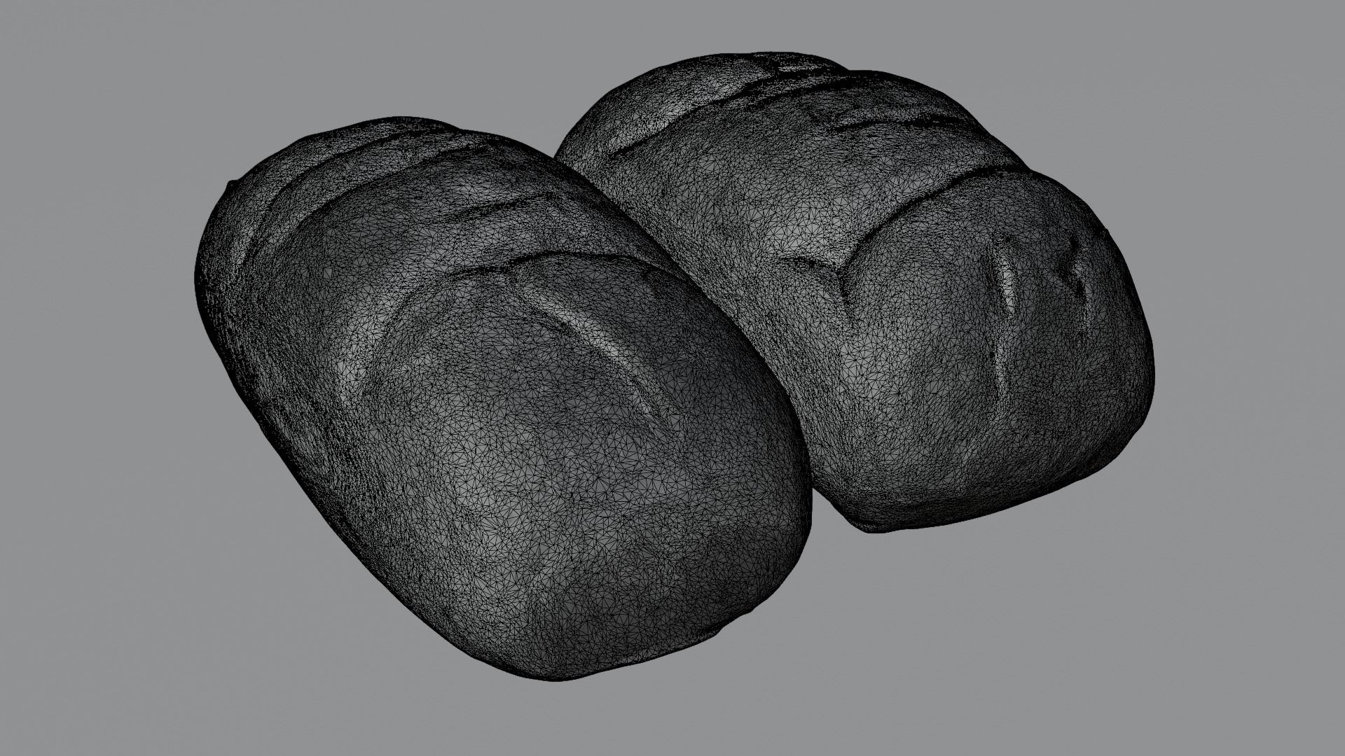 Baked Bread 3D model_33