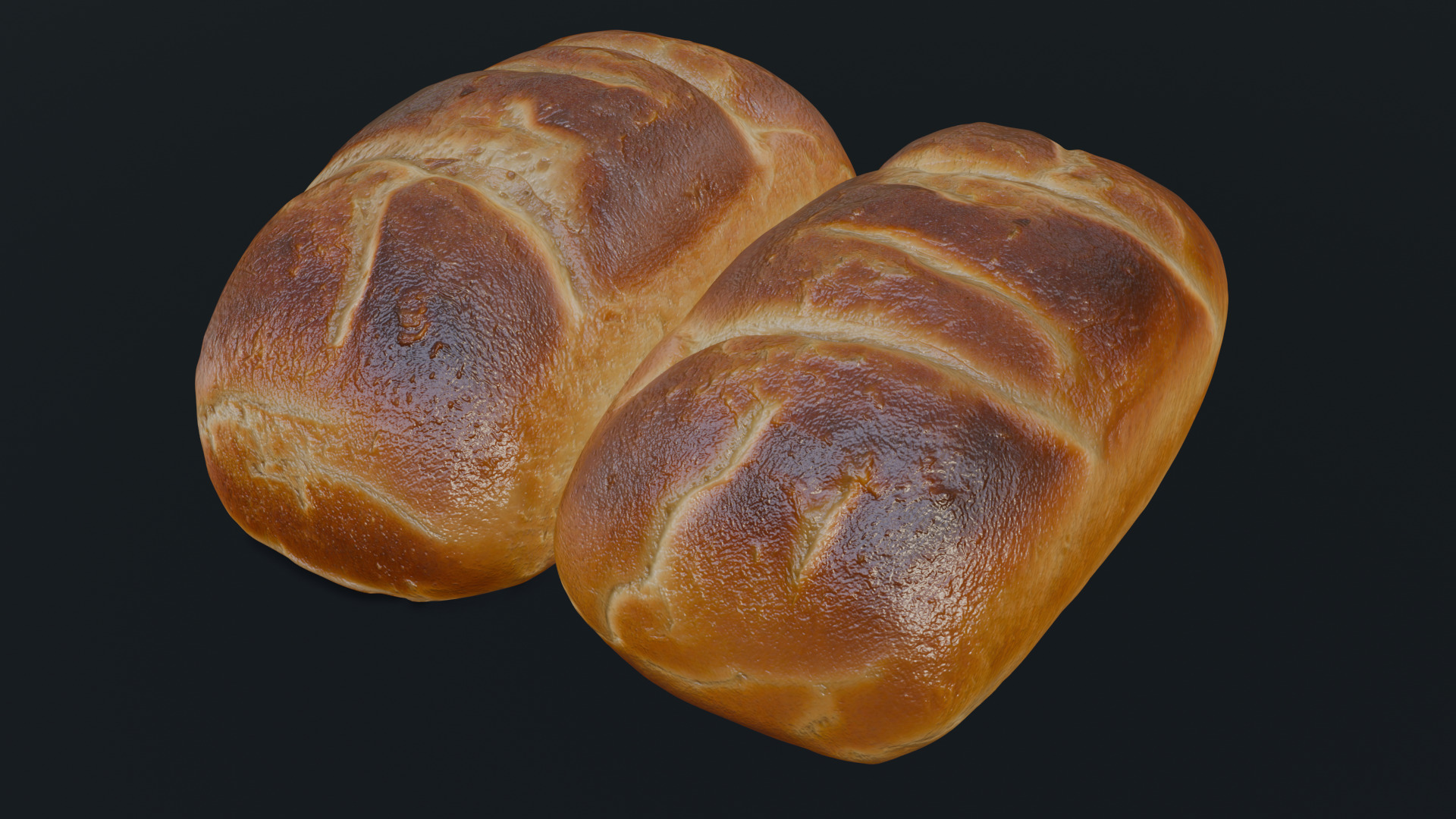 Baked Bread 3D model_30