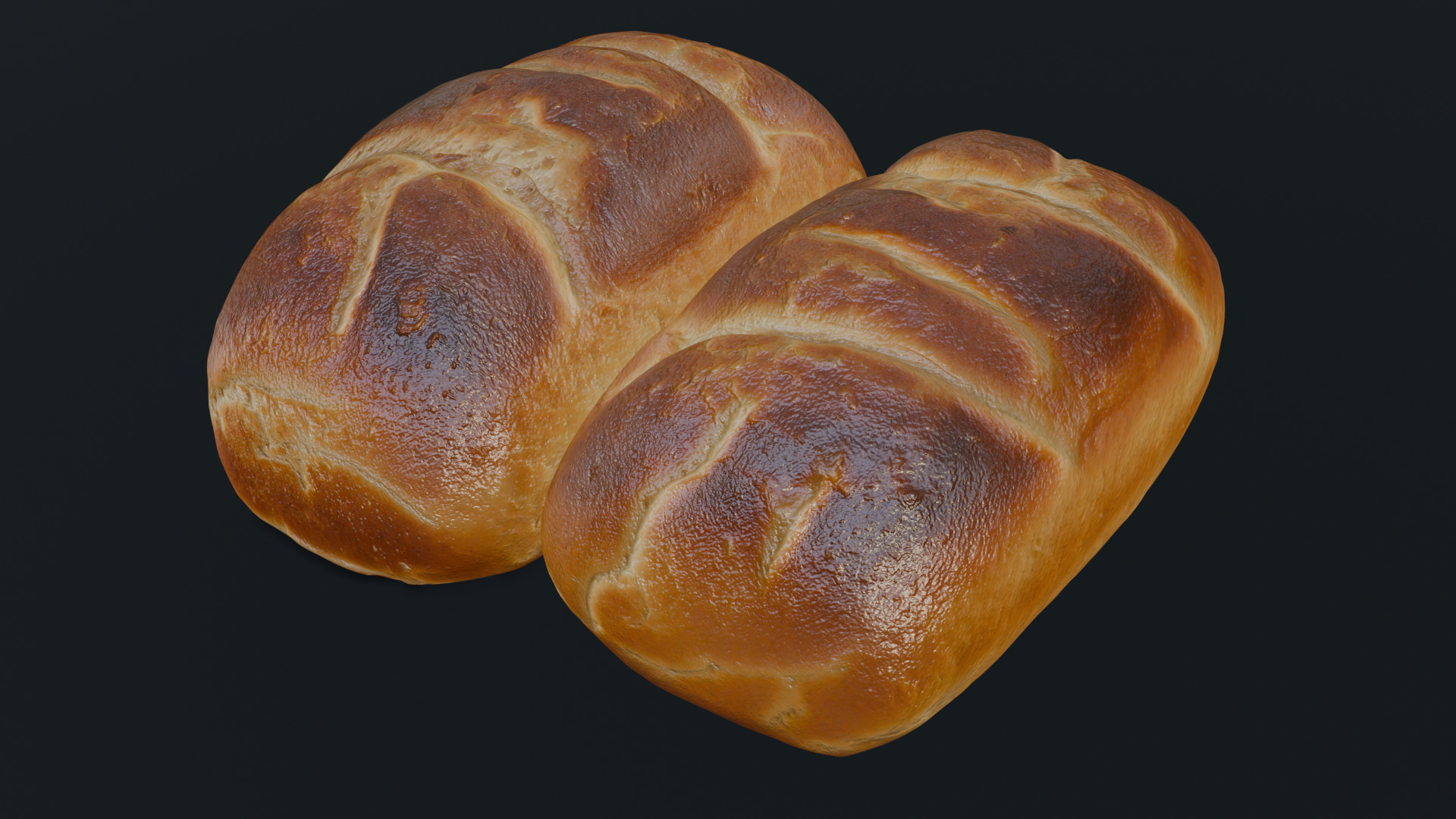 Baked Bread 3D model_27