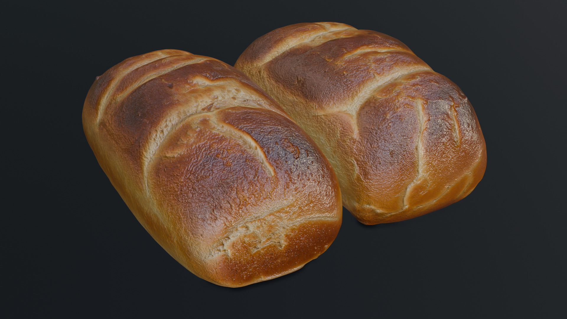 Baked Bread 3D model_15