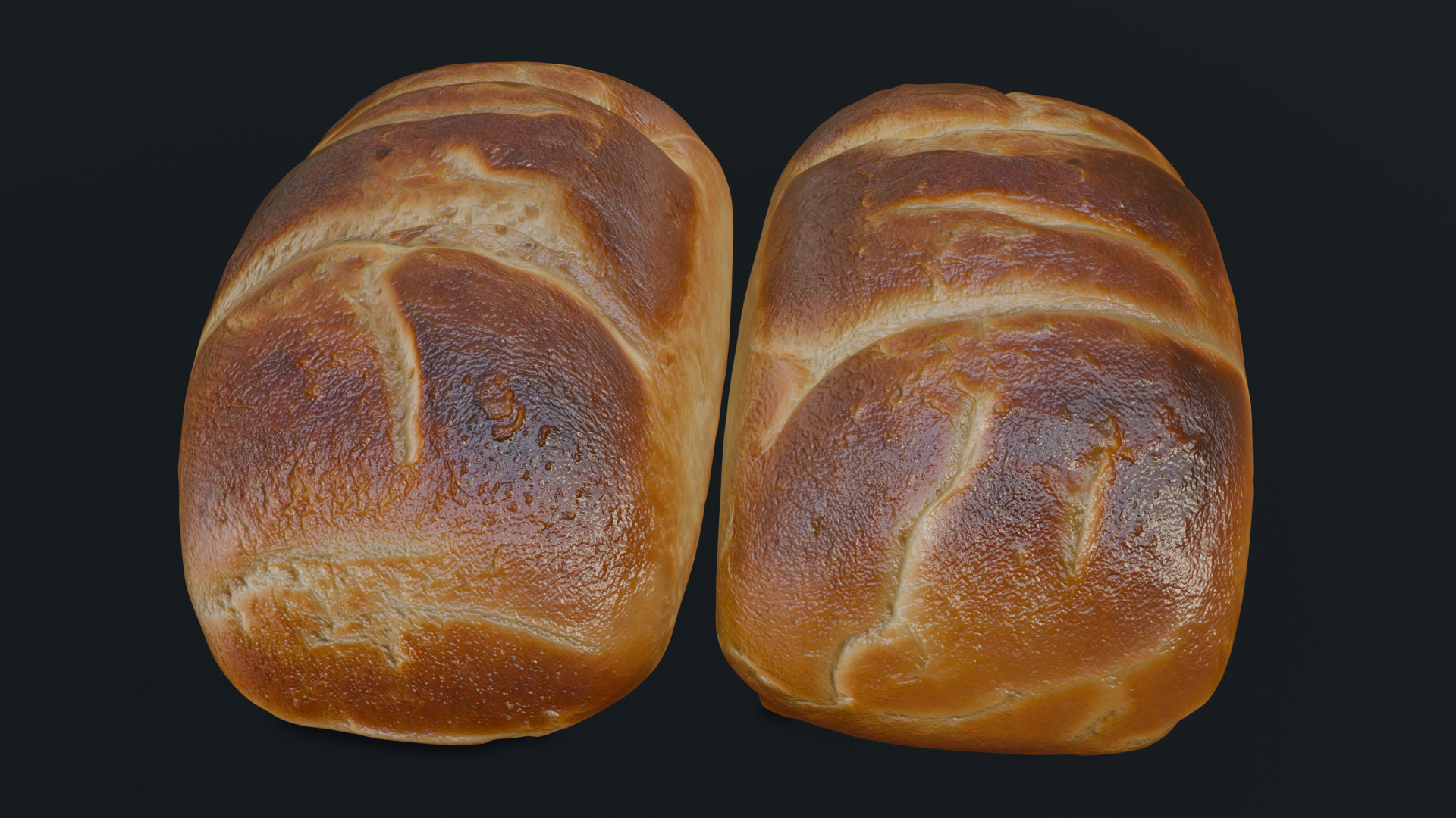 Baked Bread 3D model_21